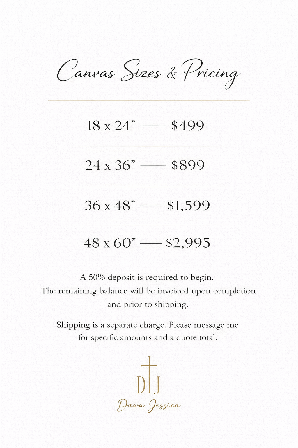 Custom Art Commission — 50% Deposit